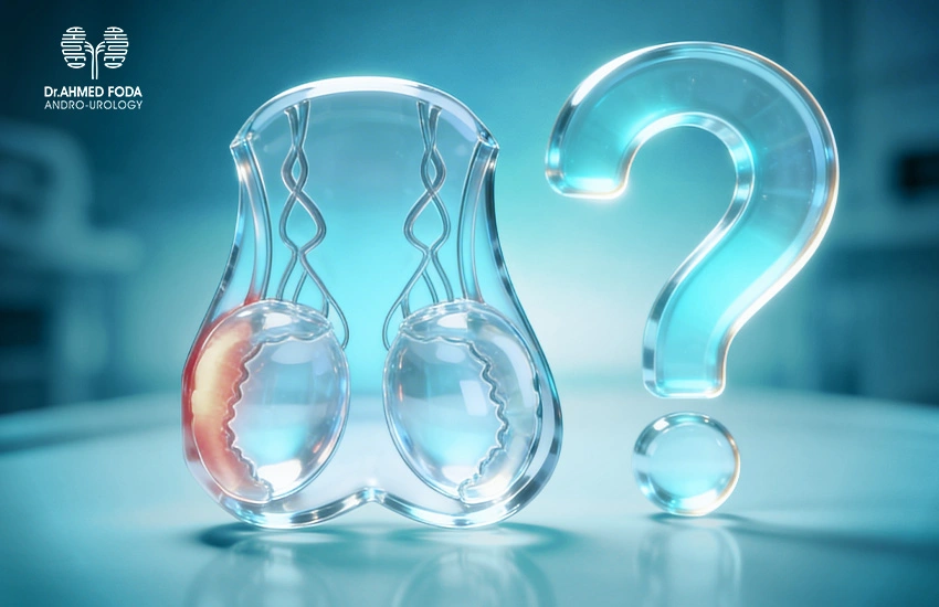 الخصية اليسرى